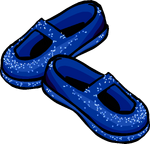 Blue Stardust Slippers