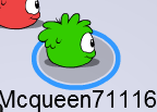 Another picture of a penguin being a puffle during the party.