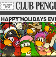 Herbert as he briefly appears in the Club Penguin Times