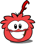 Red Puffle's Player Card sprite