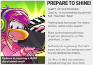 Issue #379 of the Club Penguin Times, stated by Cadence that the Hollywood Party would be coming