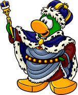 As seen in the May 2011 Penguin Style catalog, along with the King's Blue Crown, Royal Blue Robe, and King's Outfit