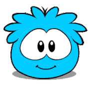 A Blue Puffle when eating
