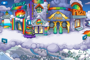 Rainbow Puffle Party Plaza