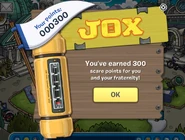 Earning Scare points after playing the game