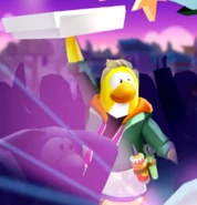 FrankyCPI.jpg (43 kB) Franky en los créditos de la fiesta de Sigan Pingüineando de la versión de Android de Club Penguin Island