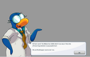 Gary's message after returning Rockhopper's memories