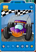 A Purple Road Racer's Player Card