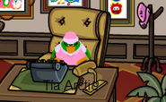 Tía Arctic en el 8vo aniversario de Club penguin