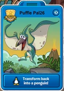 An example for a player card of a player after transforming into a Pteranodon