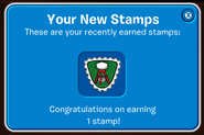 Earning the stamp on your stampbook