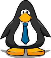 The Skinny Blue Tie as seen on the player card.