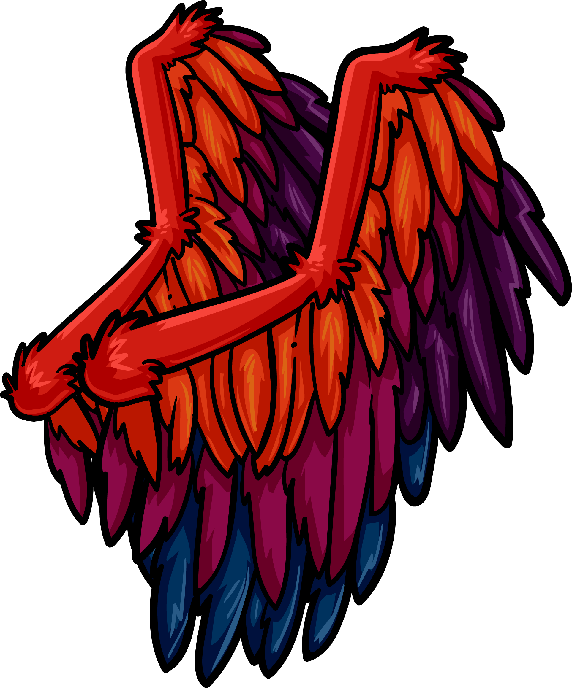 Phoenix Wings Club Penguin Wiki Fandom - roblox crimson wings id