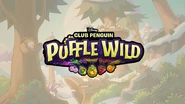 The Puffle Wild Loading screen, depicting the Tabby Cat and Black Dinosaur puffles, as well as some unused variants including a bird, squirrel, purple rabbit and brown deer puffles