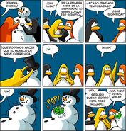 Él en el Cómic: "Frosty el Puffle"