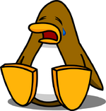 Crying penguin
