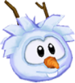 Wht snowman 3d icon