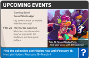 The Upcoming Events section of issue #486 of the Club Penguin Times