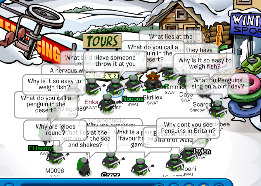 Legends  SWAT Army Of Club Penguin