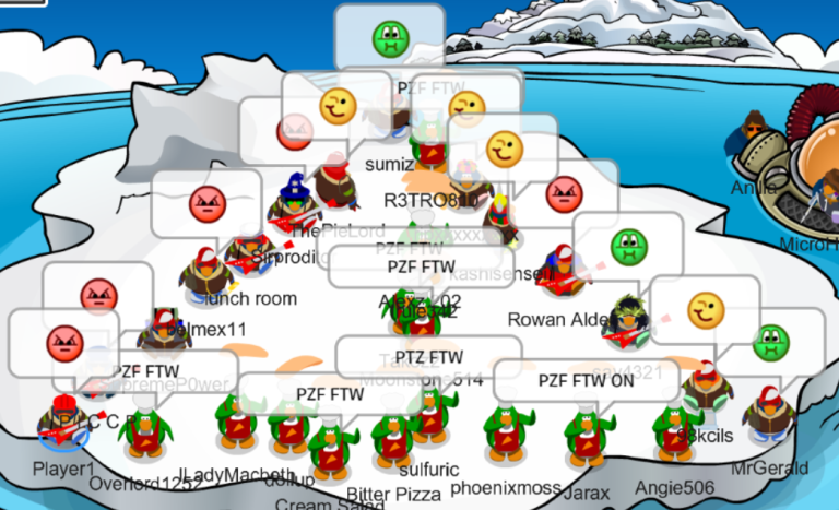 The Retirement of Sidie9 and Lunch Room  People's Imperial Confederation  of Club Penguin