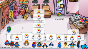 The Retirement of Sidie9 and Lunch Room  People's Imperial Confederation  of Club Penguin