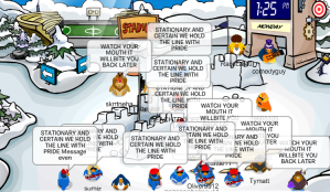 The Retirement of Sidie9 and Lunch Room  People's Imperial Confederation  of Club Penguin