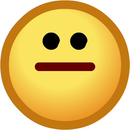 indifferent face emoticon