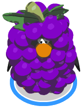 Grape Bunch Costume In Game.png