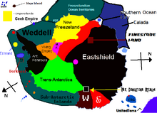 Puffles are abundant throughout Antarctica. Red puffles live in Rockhopper Island.
