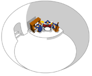 The "Public Igloo", predecessor of the Night Club.