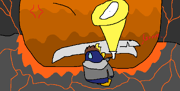 Artist's impression of The Magma Puffle.