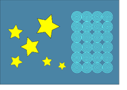 The ensign of Lichenblossomese aircraft.