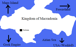 Location of Kingdom of Macradonia