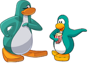 A High Penguin (Left) And A Normal Penguin (Right).