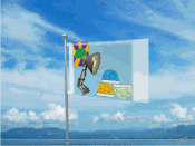 The flag.