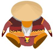 Fire Sensei in his fire suit, sitting down at age 98.