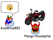 Pengo moustache first