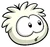 White Puffle Pin