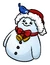 Snowman Pin