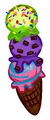 Triple Scoop Pin