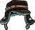 Brown Teal Cap