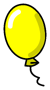 Yellow Balloon Pin