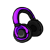 Purple Headphones
