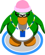 Aunt Arctic's in-game sprite during the 2nd Anniversary Party