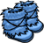 Blue Fuzzy Boots