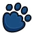 Polar Paw Print Pin