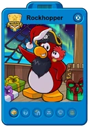 Rockhopper's Player Card during the Holiday Party 2023