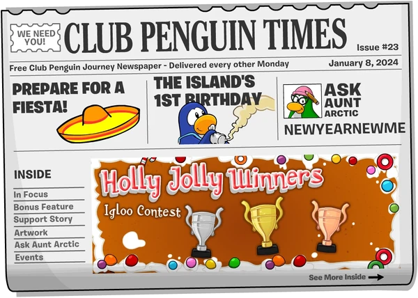 Club Penguin Times Issue 23 Page 1