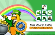 Promo Code graphic for St. Patrick's Day