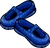 Blue Stardust Slippers